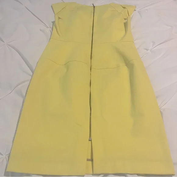 Roland Mouret Yellow Dress 12 - Picture 3 of 6